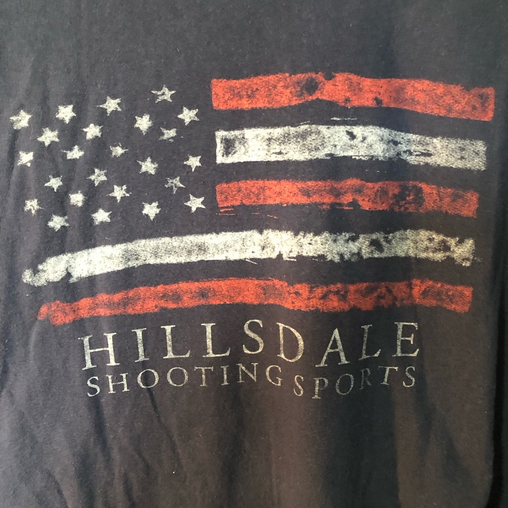 Gildan Navy Blue Hillsdale College Shooting Sports Cotton Tee 3XL